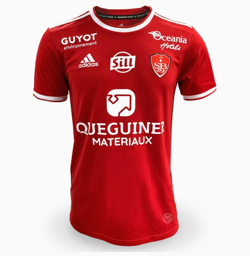 2021/22 Stade Brestois 29 Home Kit Soccer Jersey